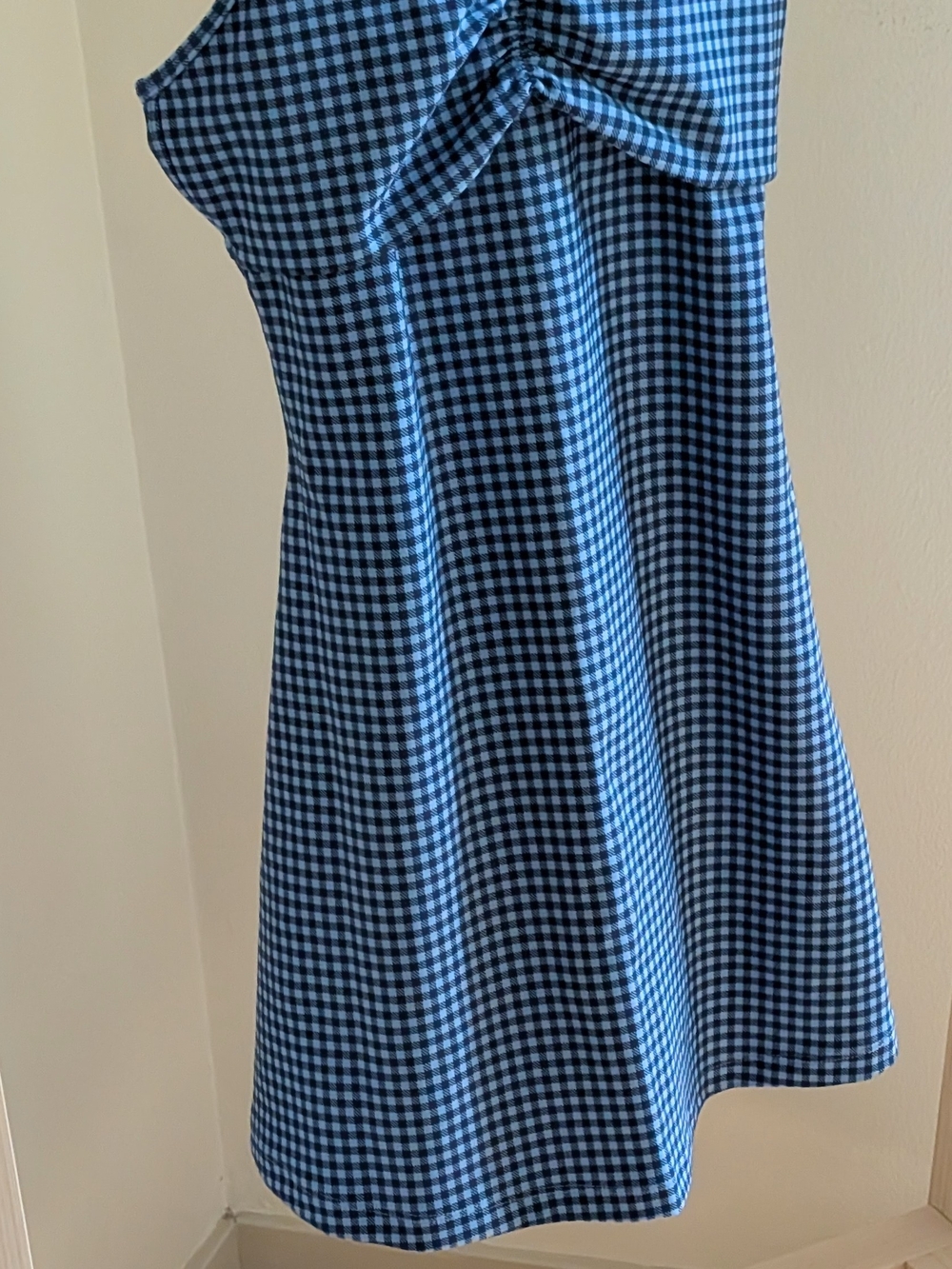 NEW Abercrombie & Fitch YPB SculptLUX Gingham Mini Skort Dress In Blue - XS - Picture 10 of 13